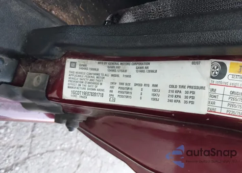 2007 Chevrolet Colorado Lt z USA, uszkodzony, nr VIN 1GCDT19E878201718